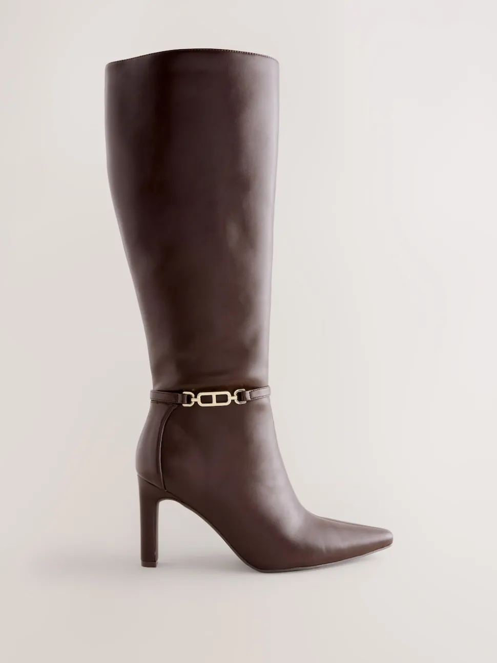 Marron chocolat - Bottes à talons Forever Comfort® à talons hauts avec finitions matérielles