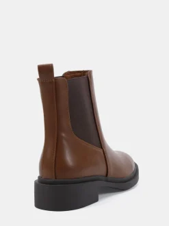 Marron chocolat - Bottes plates Chelsea Novo