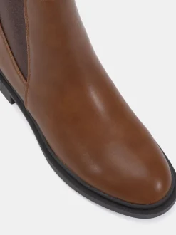 Marron chocolat - Bottes plates Chelsea Novo