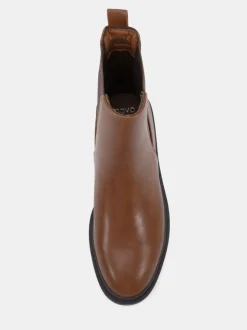 Marron chocolat - Bottes plates Chelsea Novo