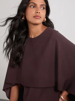 Marron chocolat - Cape Robe longue