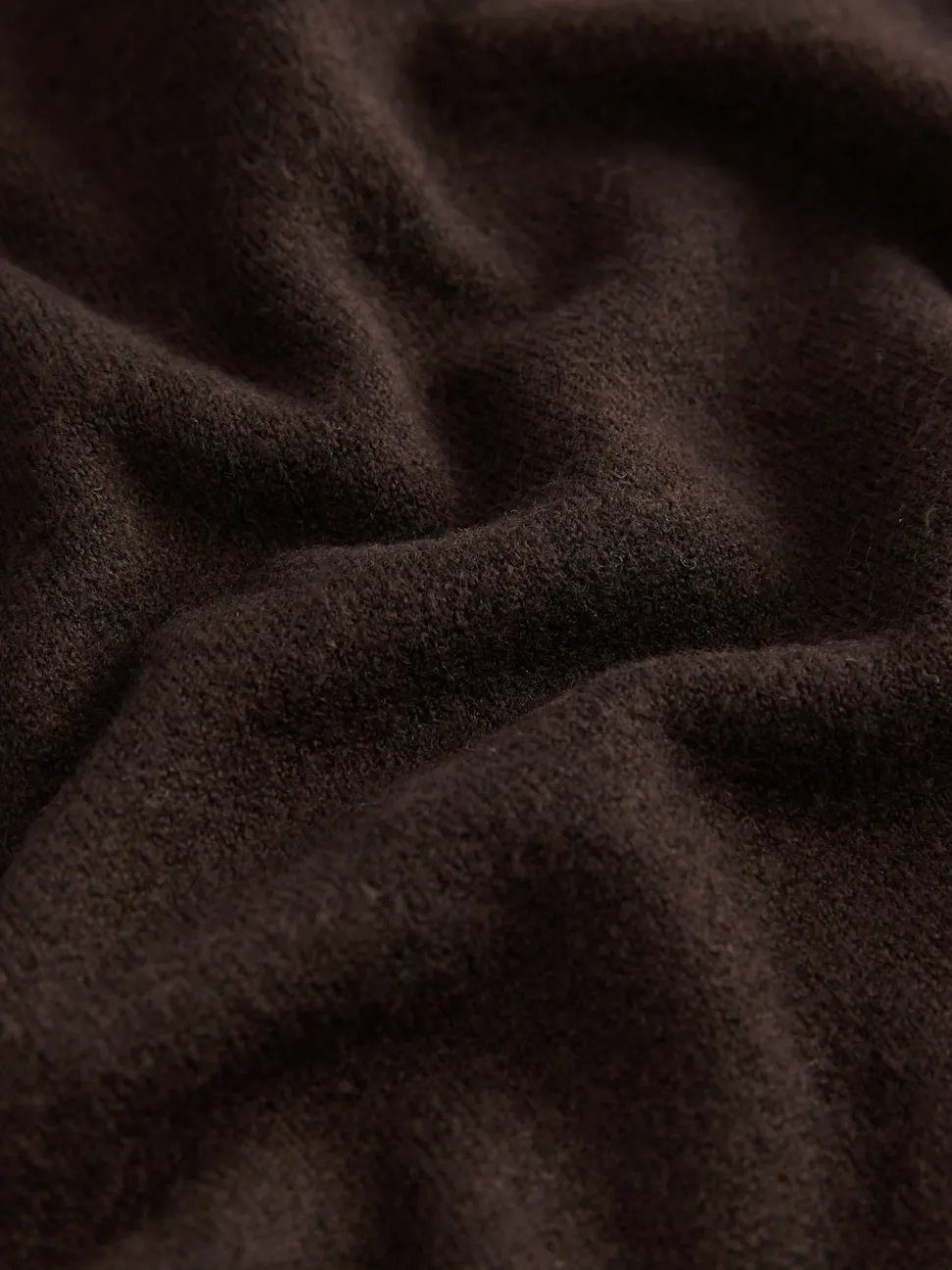 Marron chocolat - Cardigan ultra-doux à col en V avec poches