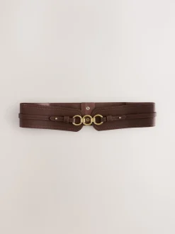 Marron chocolat - Ceinture corset large