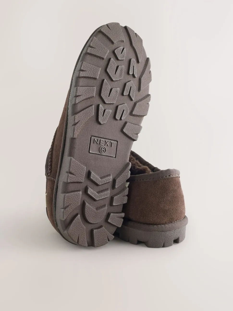 Marron chocolat - Chaussons en daim