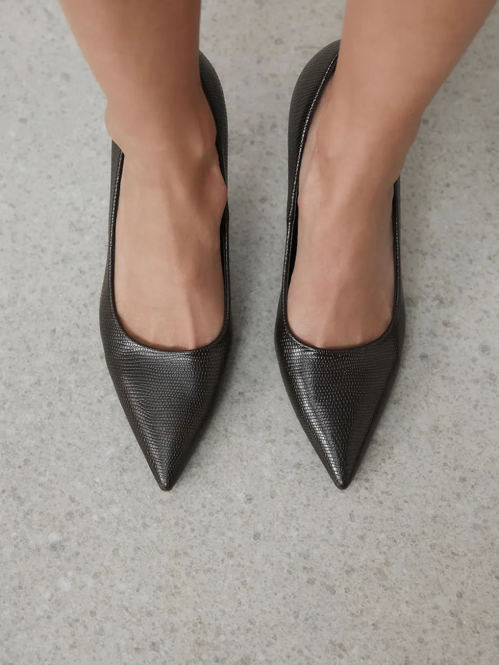 Marron chocolat - Chaussures à talons Forever Comfort® à bout pointu