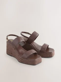 Marron chocolat - Chaussures compensées Craft en cuir haut de gamme