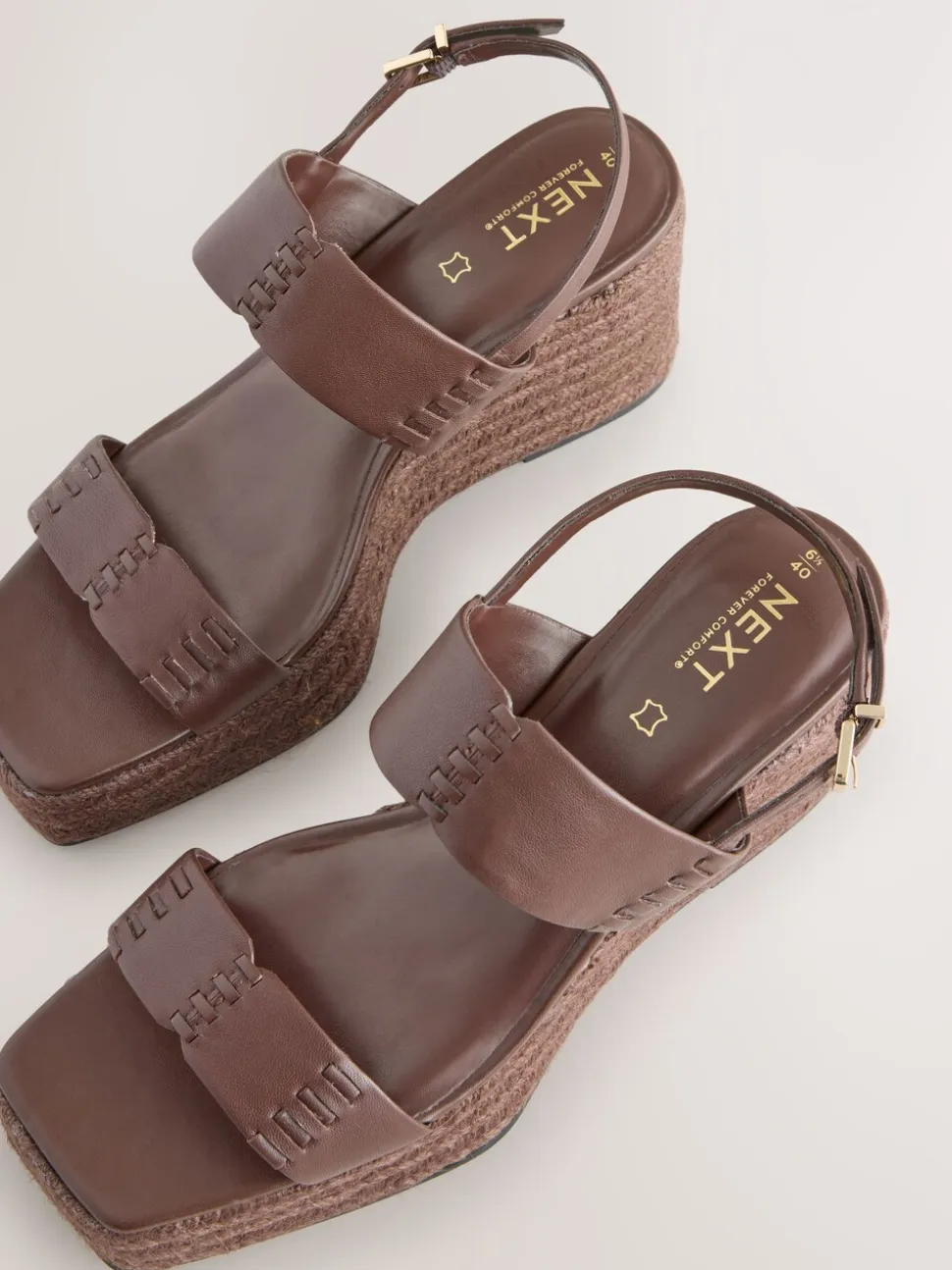 Marron chocolat - Chaussures compensées Craft en cuir haut de gamme
