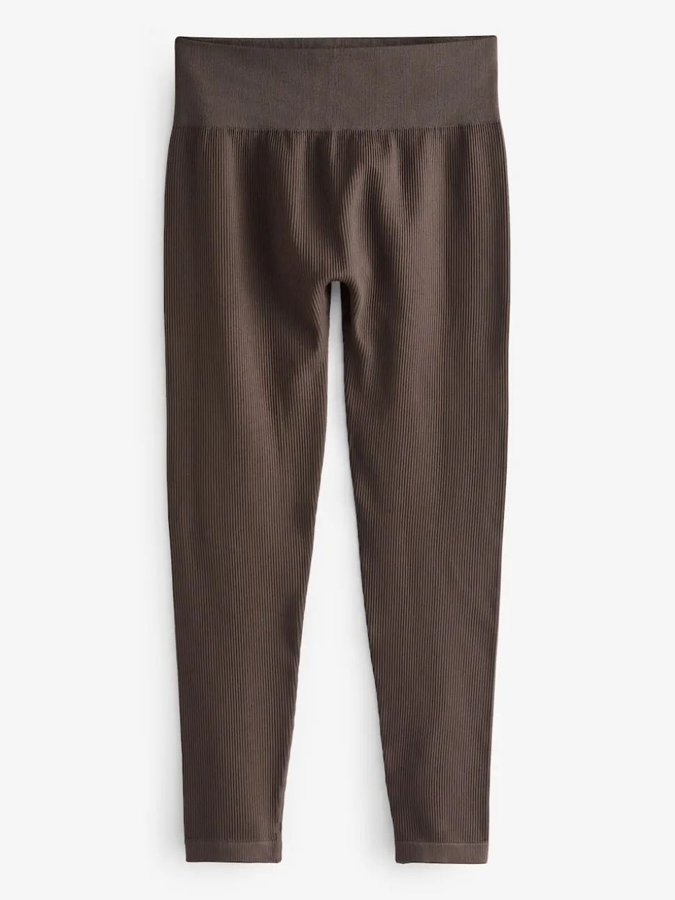 Marron chocolat - Côtelé sans couture Taille haute Leggings