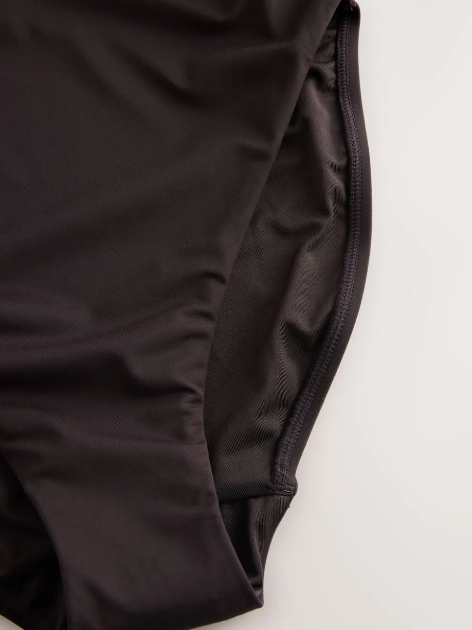 Marron chocolat - DD Maillot de bain coupe ventrale Col dégagé