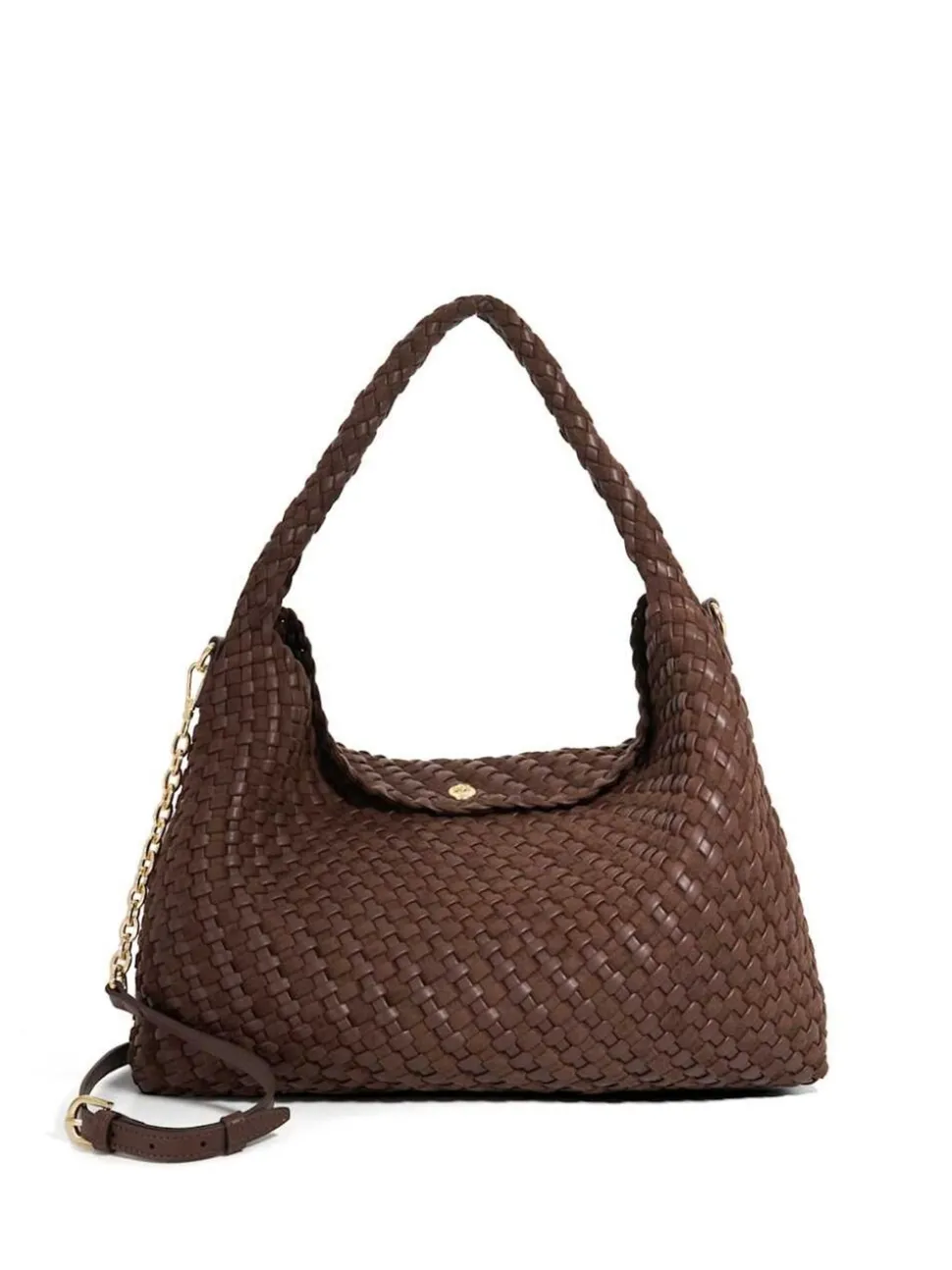 Marron chocolat - Dune London Deliberate Large Woven Slouch Bag