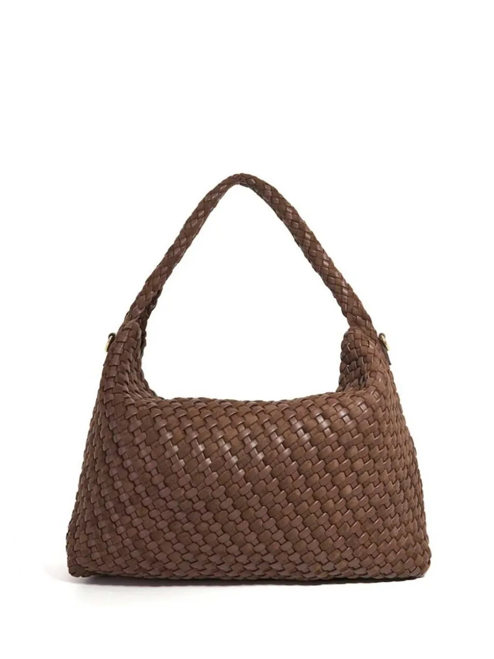 Marron chocolat - Dune London Deliberate Large Woven Slouch Bag
