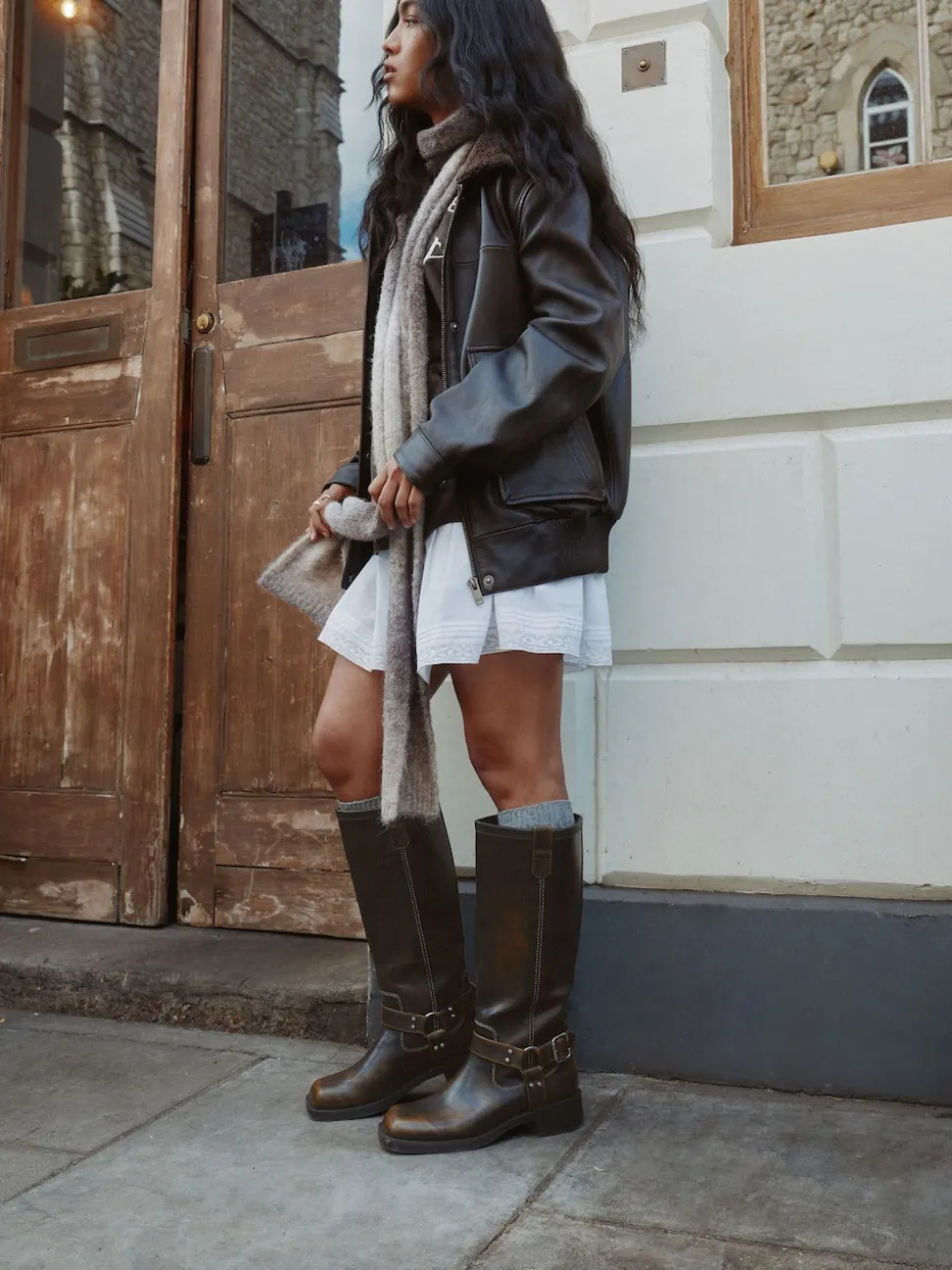 Marron chocolat - Forever Comfort® Bottes motardes à genoux