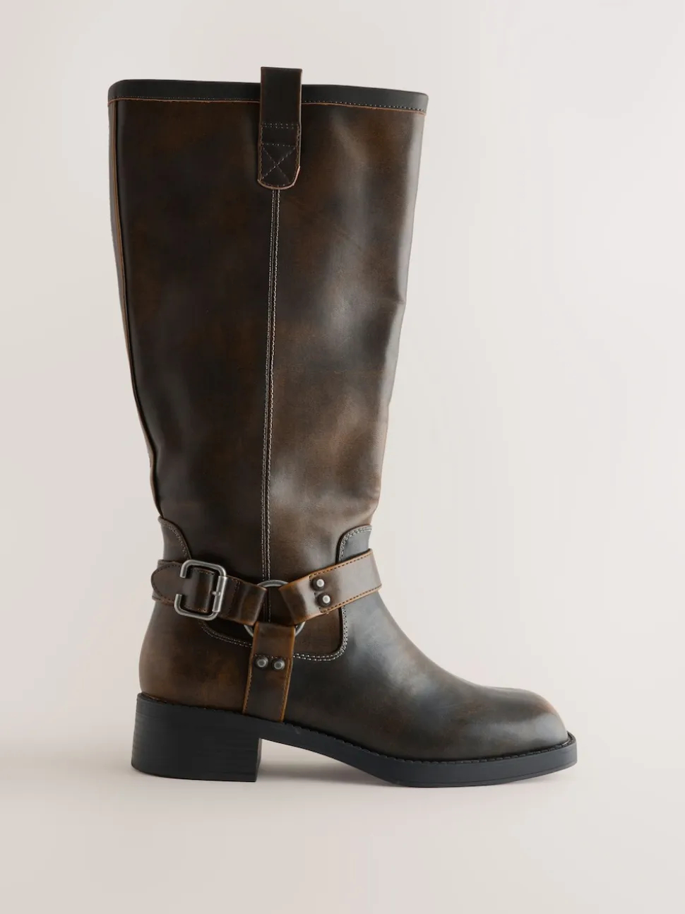 Marron chocolat - Forever Comfort® Bottes motardes à genoux