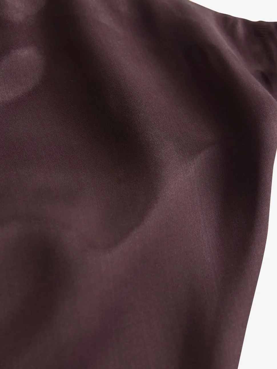 Marron chocolat - Jupe Midi Satin
