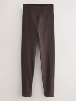 Marron chocolat - Leggings polaire confortable