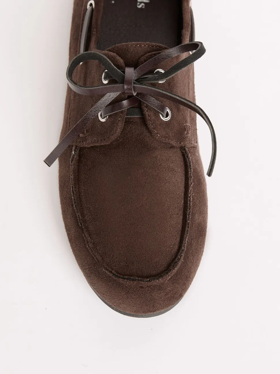 Marron chocolat - Mocassins Friends Like These à lacets Comfort en faux suède