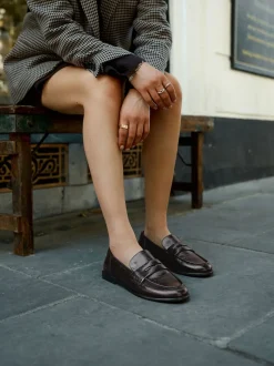 Marron chocolat - Mocassins Forever Comfort® à bout rond