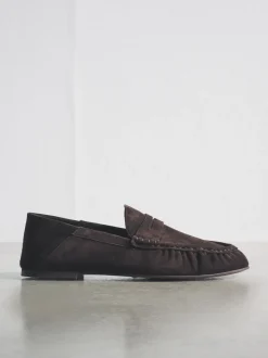 Marron chocolat - Mocassins The Set Premium en daim
