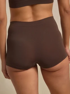 Marron chocolat - N.Premium Short sans coutures super doux