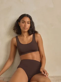Marron chocolat - N.Soutien-gorge court très doux sans coutures Premium