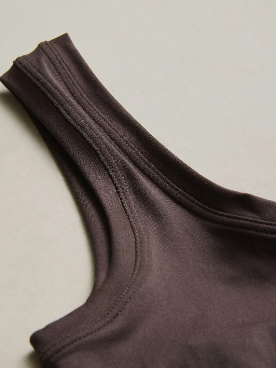Marron chocolat - N.Soutien-gorge court très doux sans coutures Premium