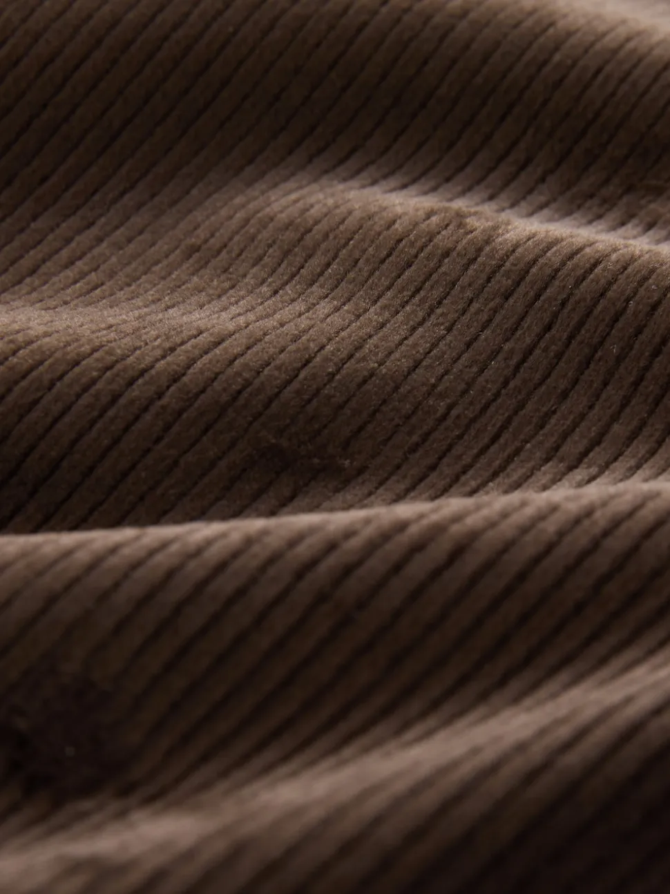 Marron chocolat - Pantalons en velours côtelé doux à jambe large