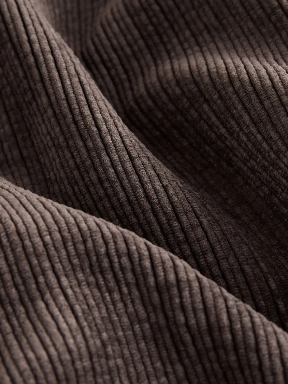 Marron chocolat - Pantalons Amples en velours côtelé doux