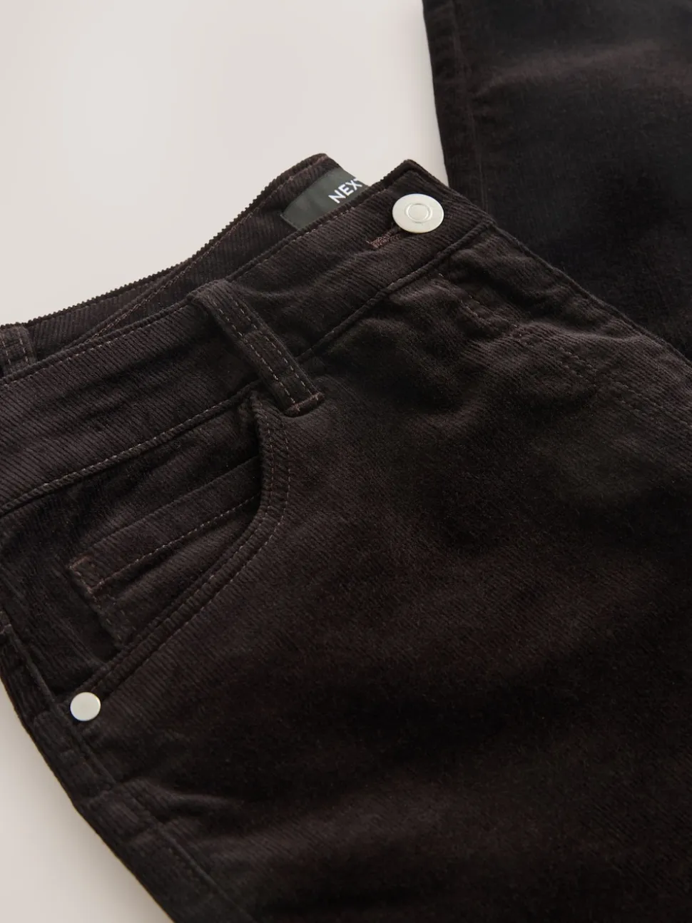 Marron chocolat - Pantalon skinny en velours côtelé