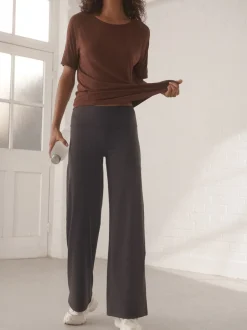 Marron chocolat - Pantalons Active Ultimate Jambe large