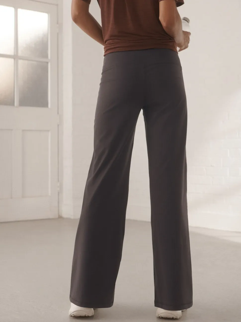 Marron chocolat - Pantalons Active Ultimate Jambe large