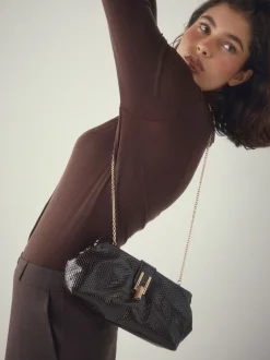 Marron chocolat - Pochette volumineuse