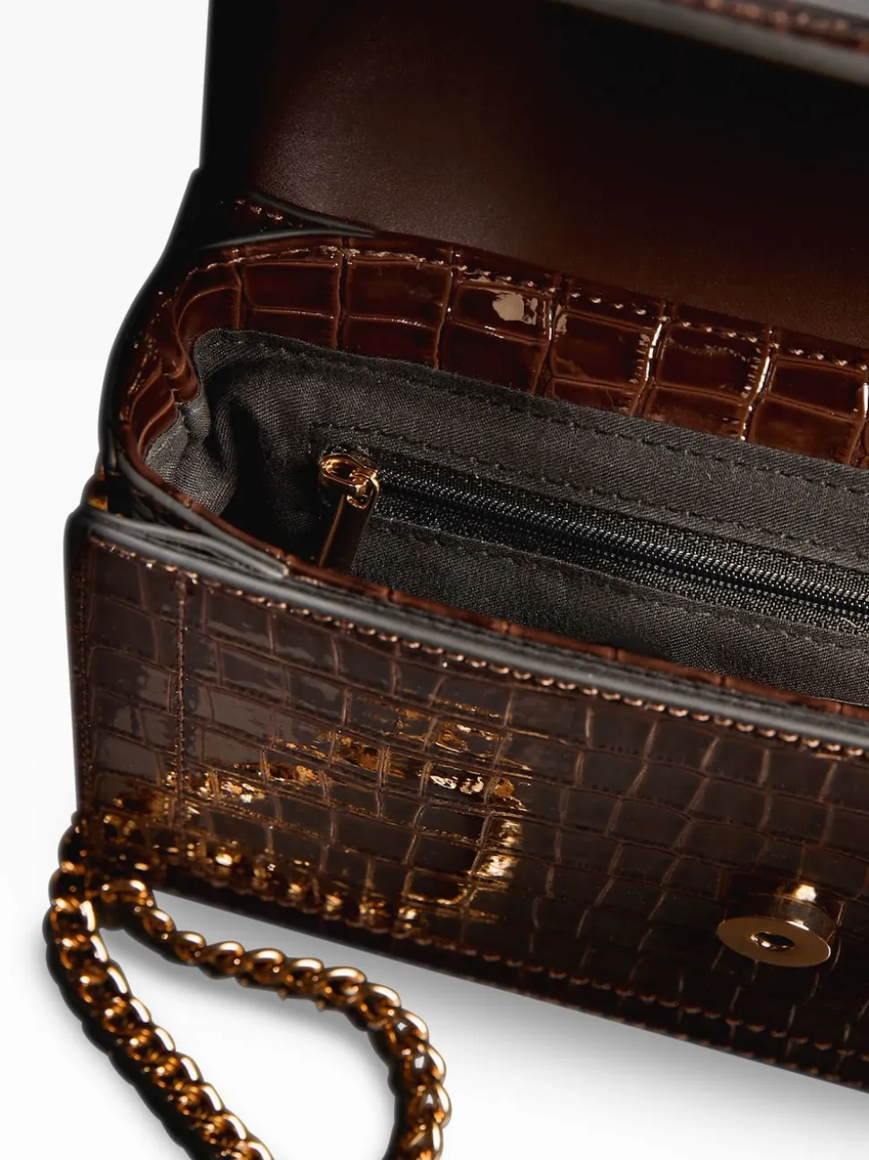 Marron chocolat - Sac bandoulière Lipsy chaîne moyenne