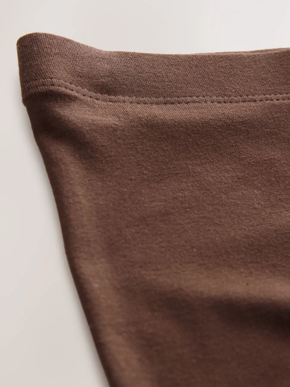Marron chocolat - Short cycliste en jersey