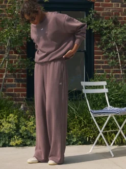 Marron chocolat - soi-même. Pantalon de jogging coupe large