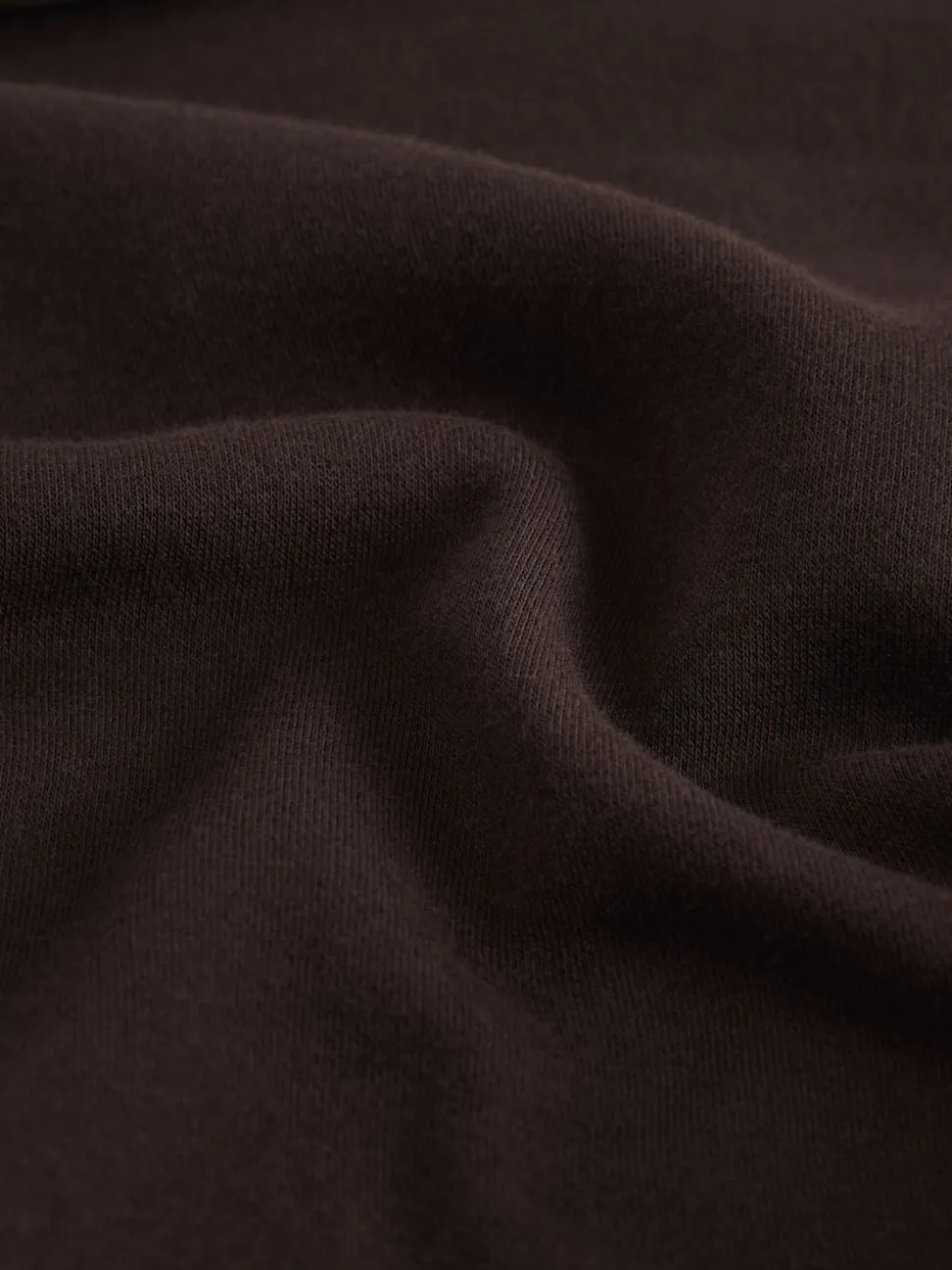Marron chocolat - Sweat-shirt long Essentiels coupe décontractée avec poches