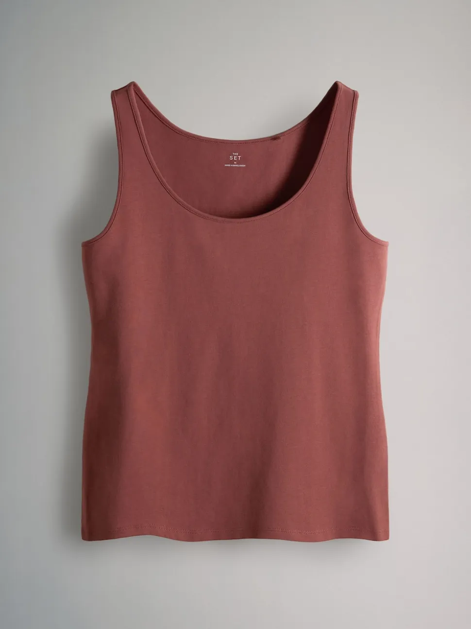 Marron chocolat - The Set 7 Lot Col dégagé Vests