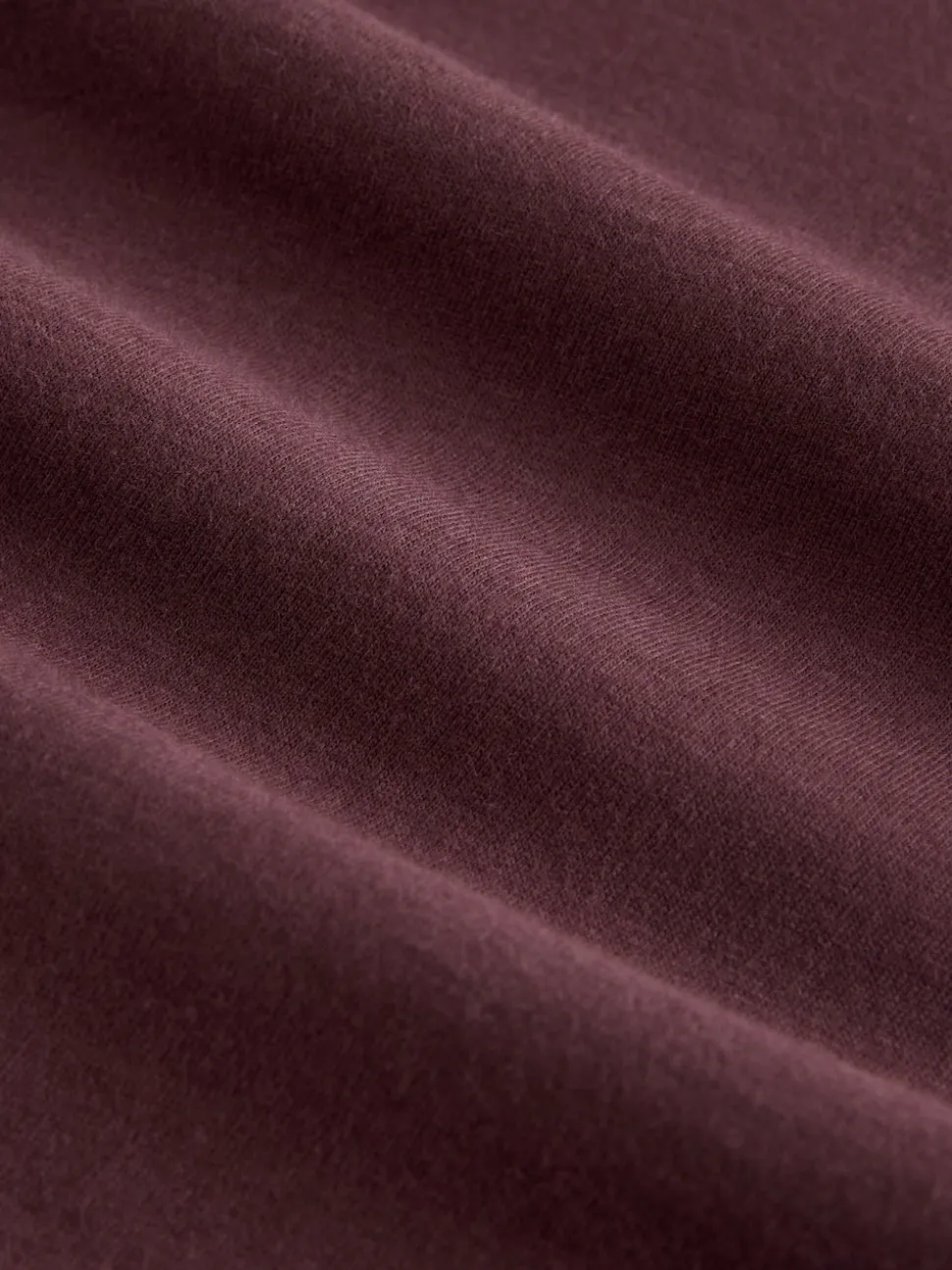 Marron chocolat - T-shirt décontracté à manches longues et col rond