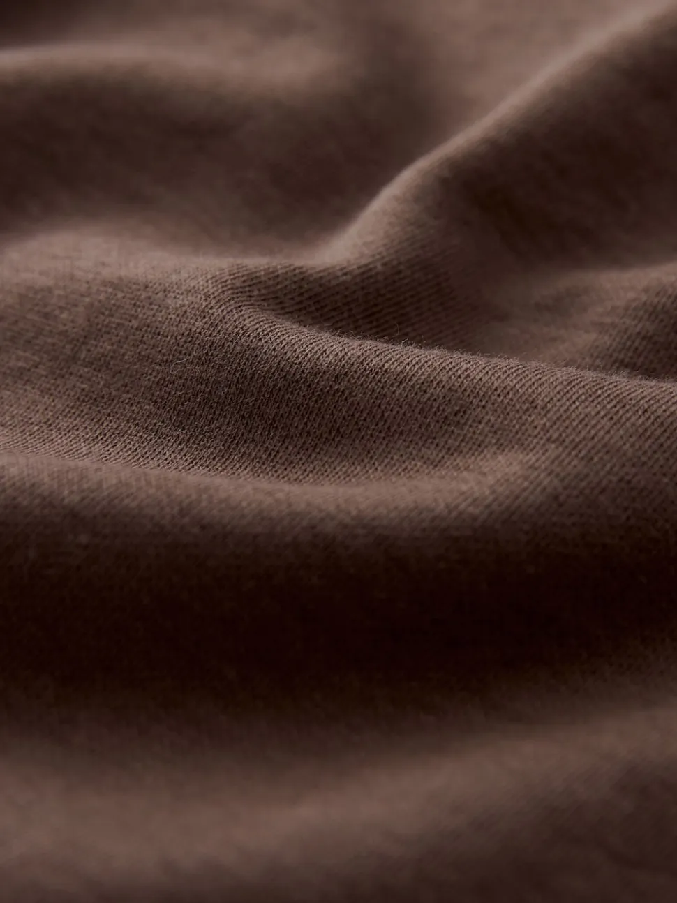 Marron chocolat - T-shirt Manche courte Col ras du cou lourd