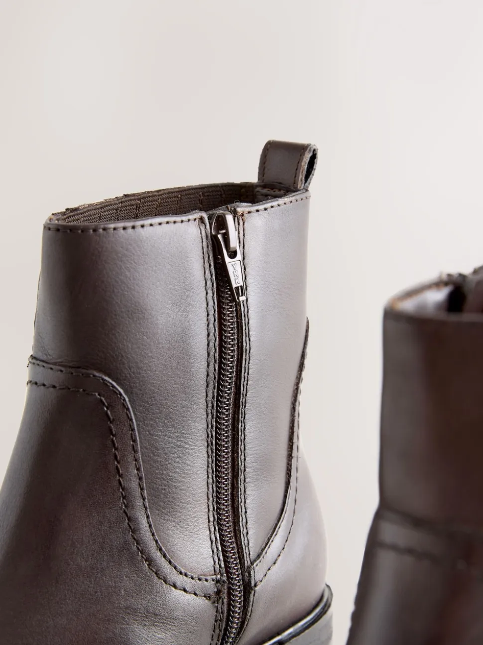 Marron chocolat en cuir - Forever Comfort® Bottes Chelsea