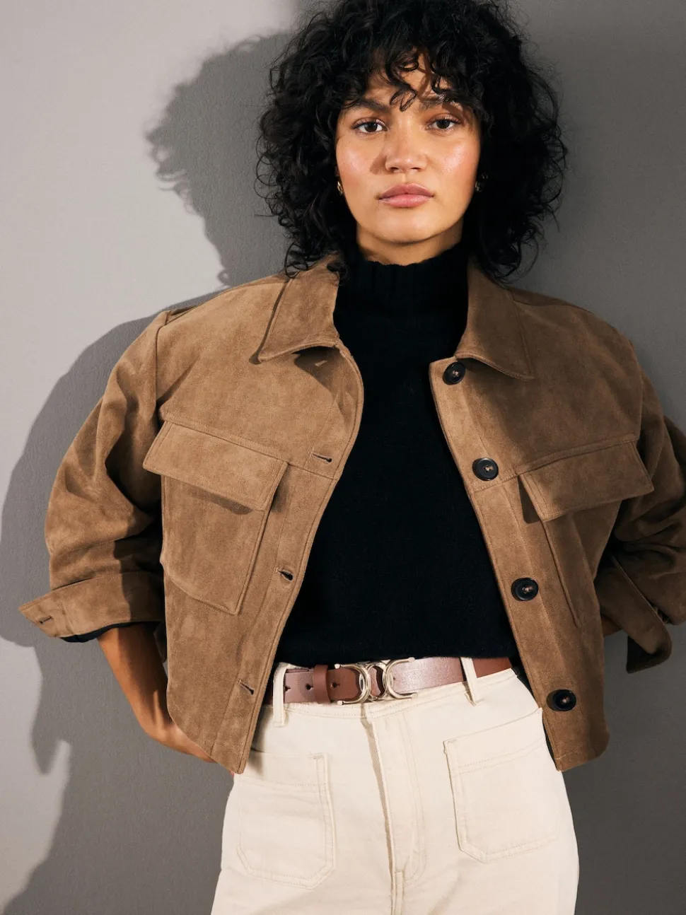 Marron fauve - Ceinture Regular Statement en cuir à boucle
