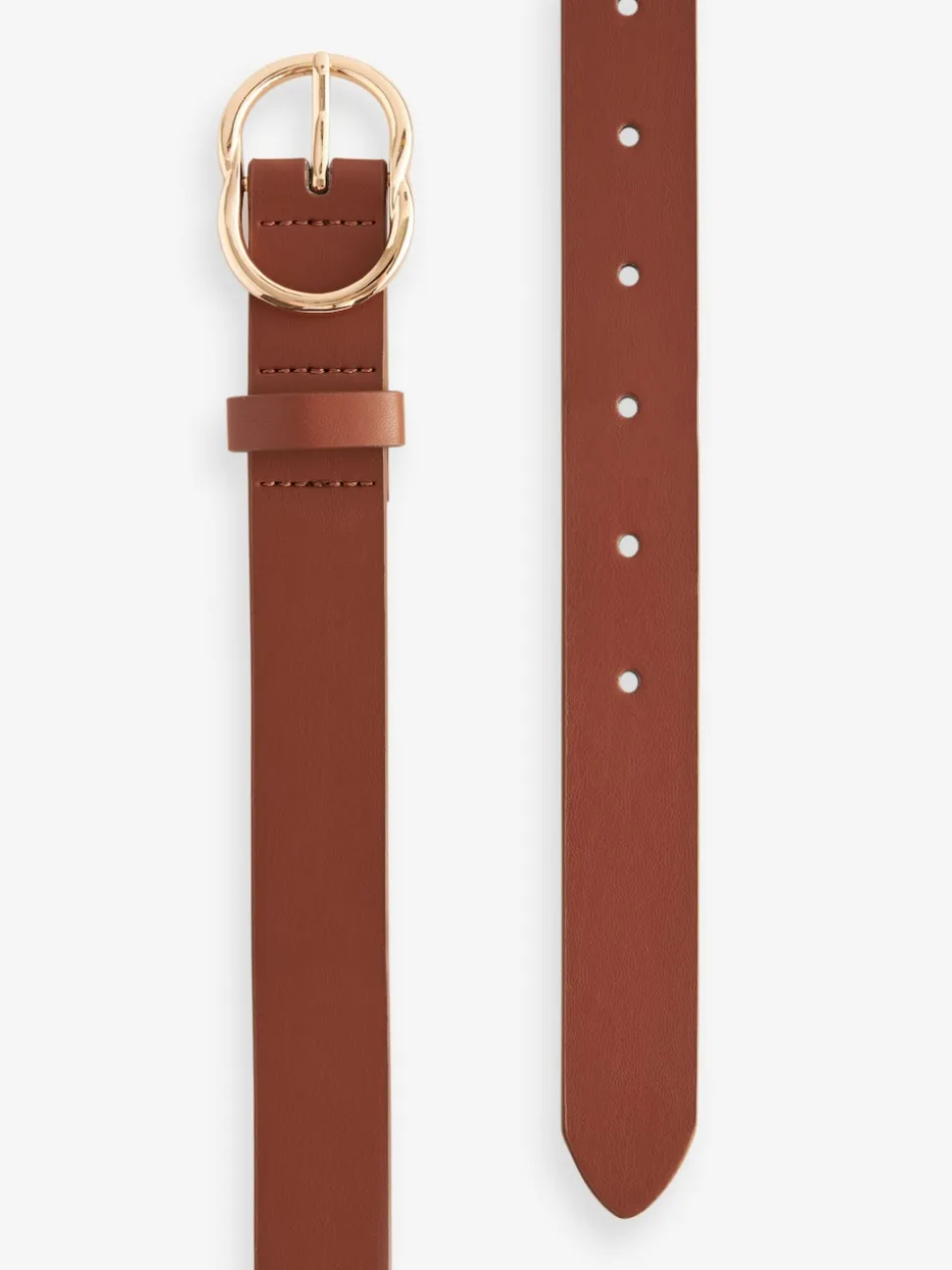 Marron fauve - Ceinture régulière en PU