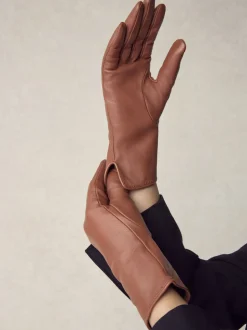 Marron fauve - Gants en cuir