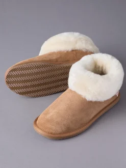 Marron fauve - Lakeland Leather Ladies Sheepskin Boots Slippers (Bottes en peau de mouton pour dames)