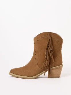Marron fauve - Lipsy Bottes western en Faux suède