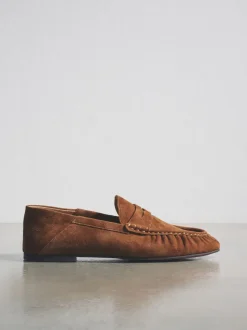 Marron fauve - Mocassins The Set Premium en daim