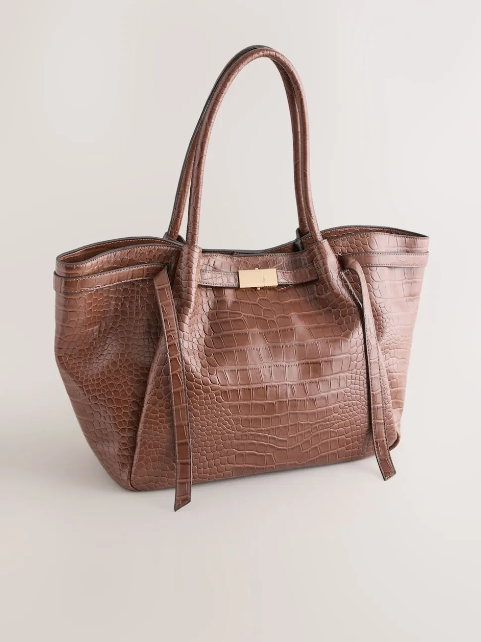 Marron fauve - Sac bandoulière Ceinturé Crocs