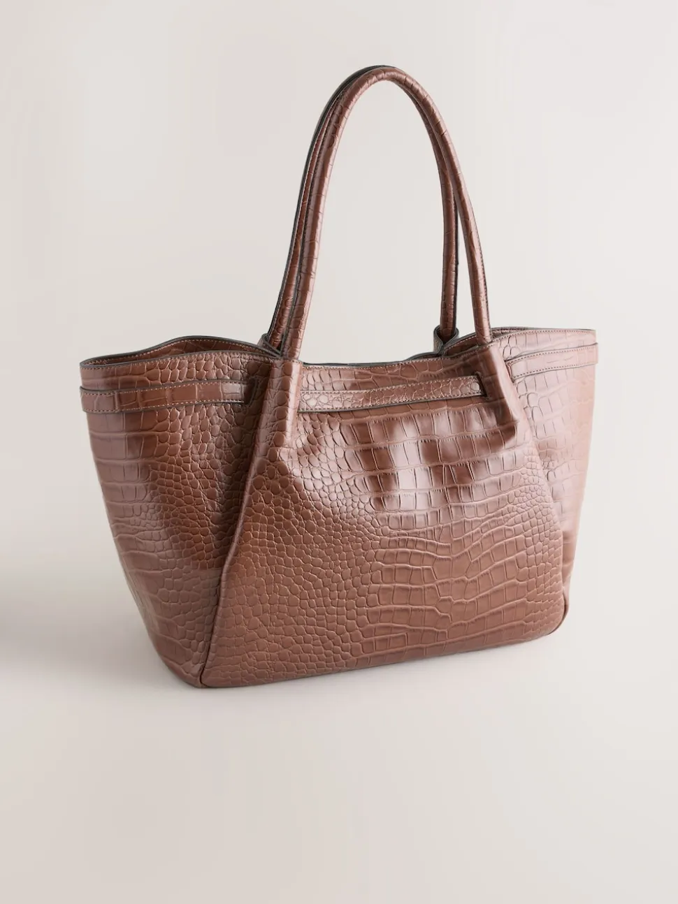 Marron fauve - Sac bandoulière Ceinturé Crocs