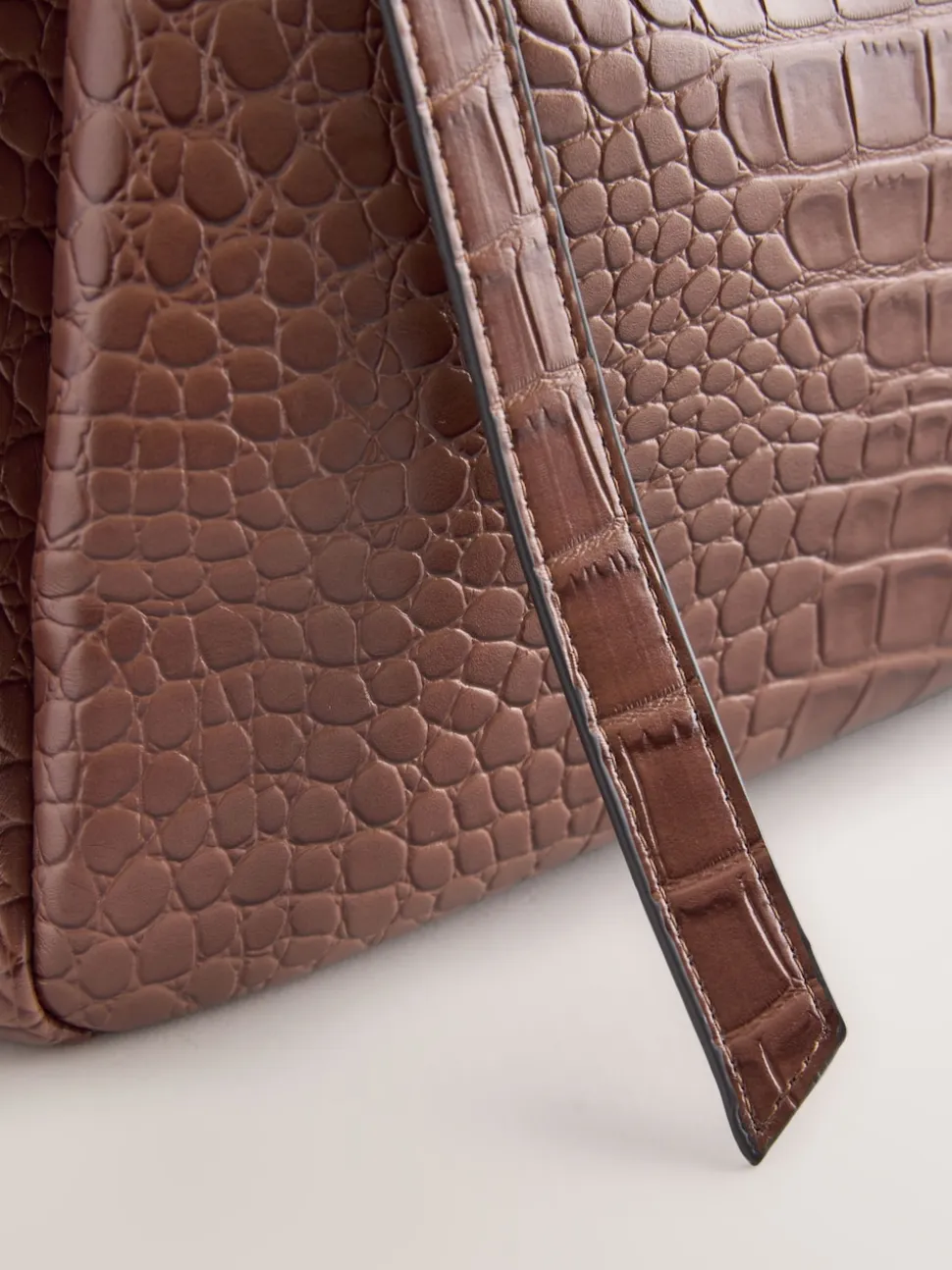 Marron fauve - Sac bandoulière Ceinturé Crocs