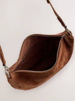 Marron fauve - Sac cross-body en cuir Sling