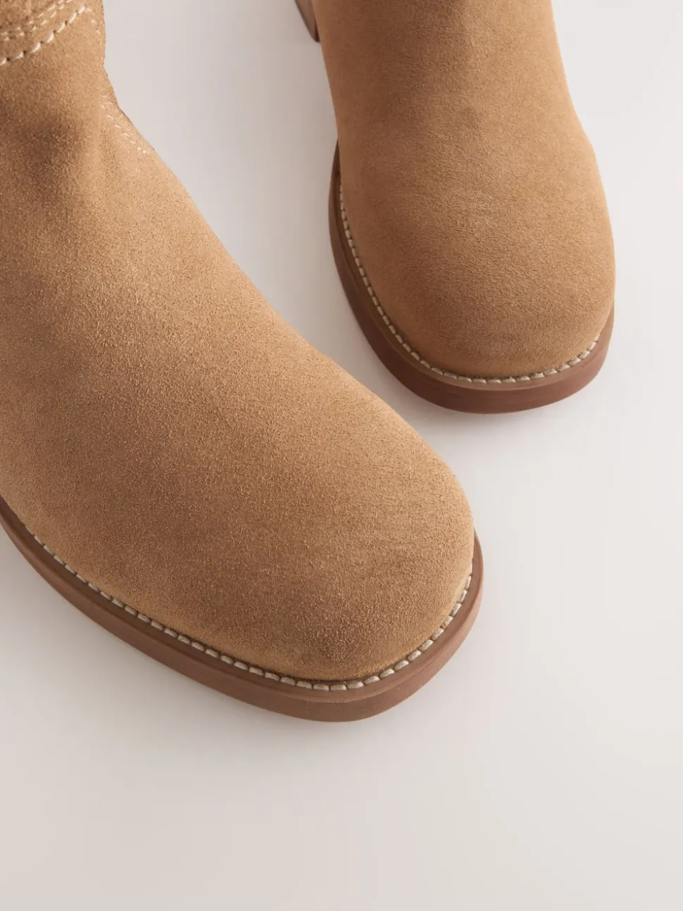 Marron fauve en daim - Bottes à enfiler Forever Comfort® hauteur genou